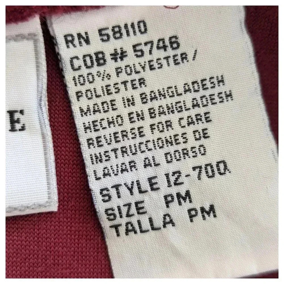 STUDIO EASE Vintage Burgundy Velvet Midi Empire Waist Dress Size M PM - Picture 4 of 5